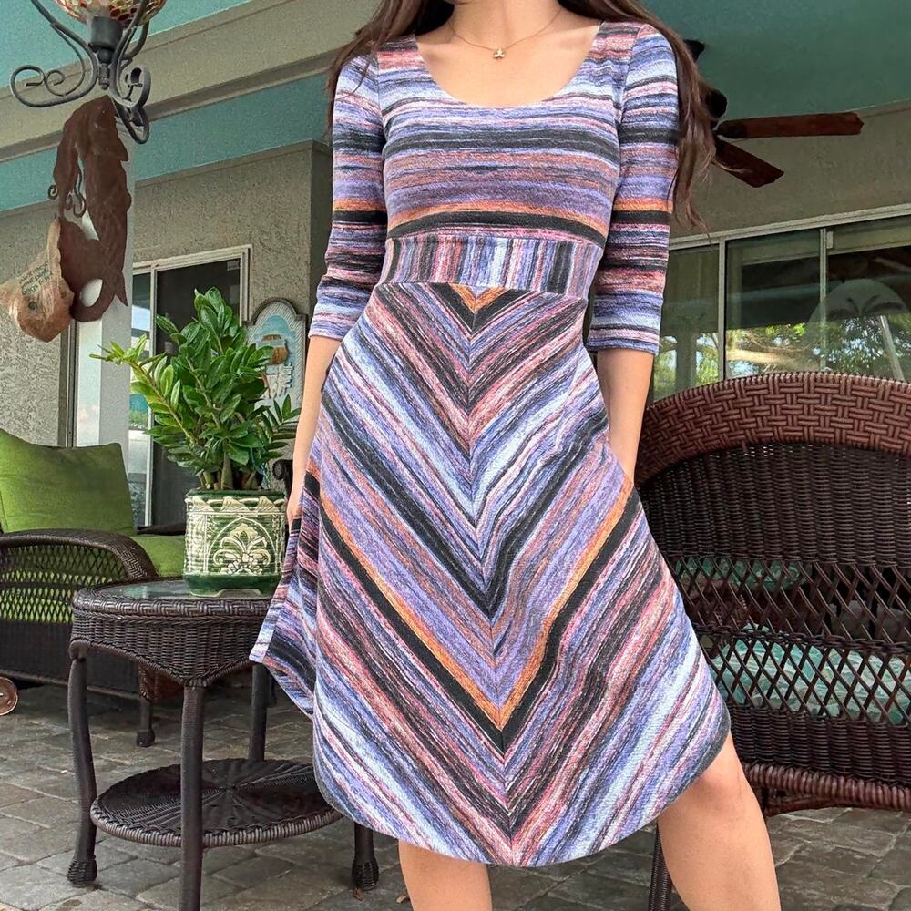 Anthropologie Purple Dress